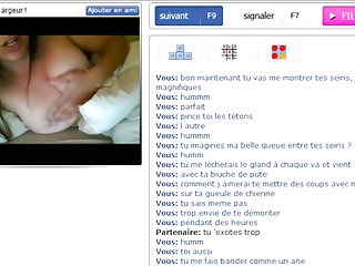 Horny french girl plays with me on Bazoocam Part 1