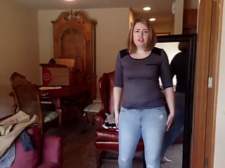 Trying clothes milf