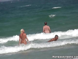 Blonde Milfs Tanning Naked at Beach HD Voyeur Spycam Video