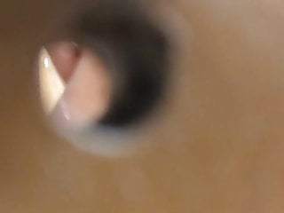Peephole voyeur in French camping Shower