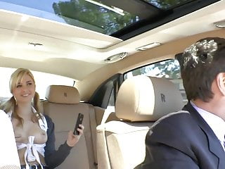 Schoolgirl fucking with the chauffeur