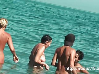 Nude beach voyeur film  sexy ass women nudist beach